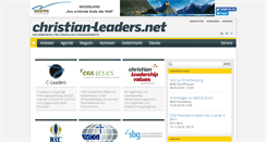 Desktop Screenshot of christian-leaders.net