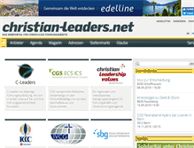 Tablet Screenshot of christian-leaders.net